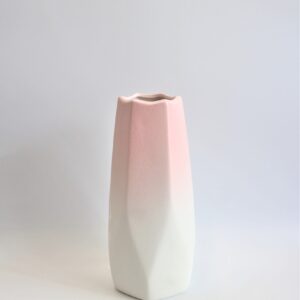 陶器花瓶　ピンク　チェリー