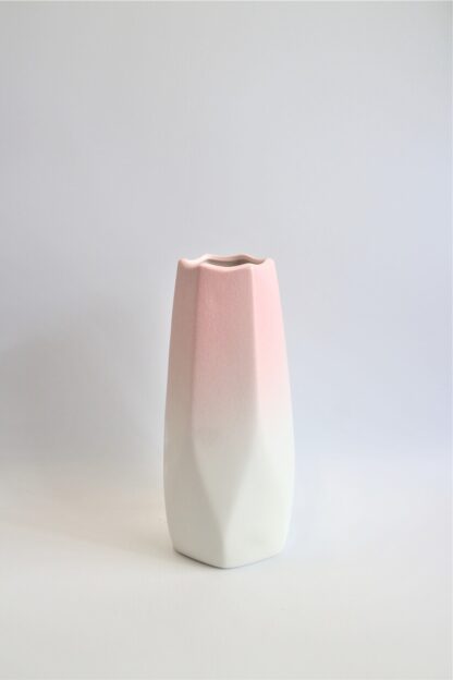 陶器花瓶　ピンク　チェリー