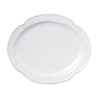 プレート　大皿　オーバル　ホワイト　デプレ