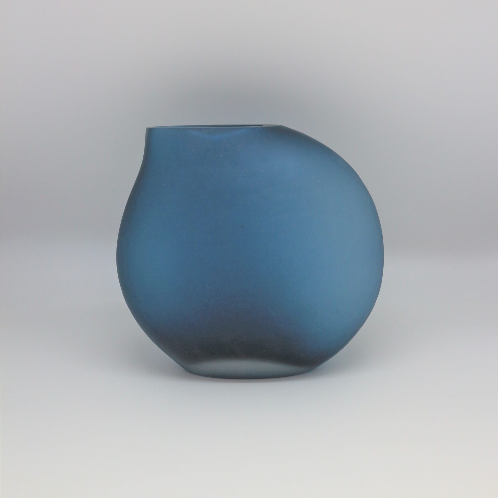 ガラス花瓶 北欧風 フラワーベース ブルードロップ 送料無料