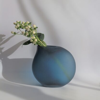 フラワーベース　ガラス花瓶　ブルードロップ