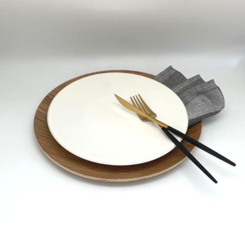 中皿（取り皿） 美濃焼き 白い食器 スノーホワイト 23.5㎝